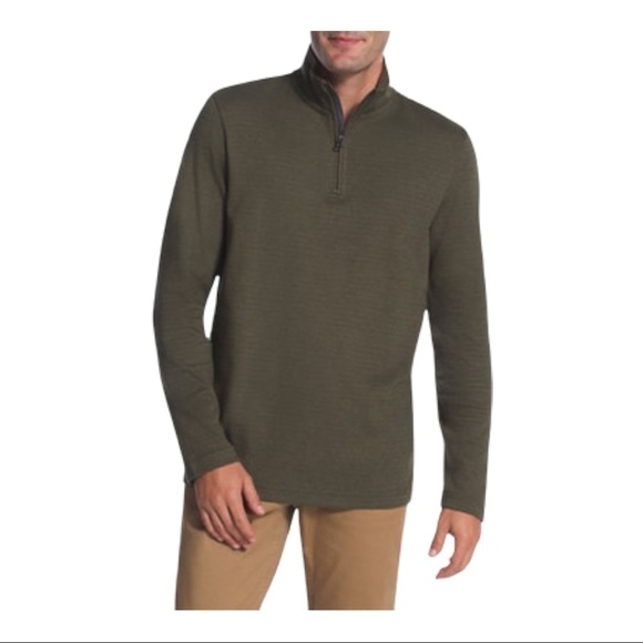 Chaps Other - 𝅺chaps Long Sleeve 1/4 Zip Mock Neck Textured Pullover